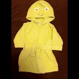 Infant Green Hooded Bathrobe